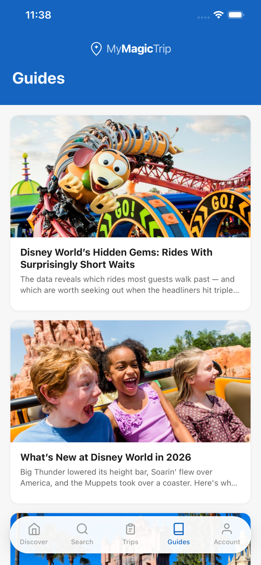 MyMagicTrip guides - long-form Disney World planning